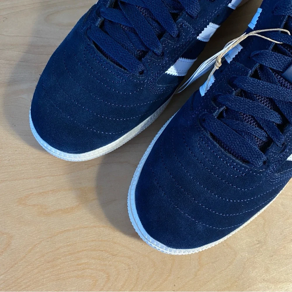 Adidas Busenitz Navy Suede Red Skateboarding Shoe - Size 10